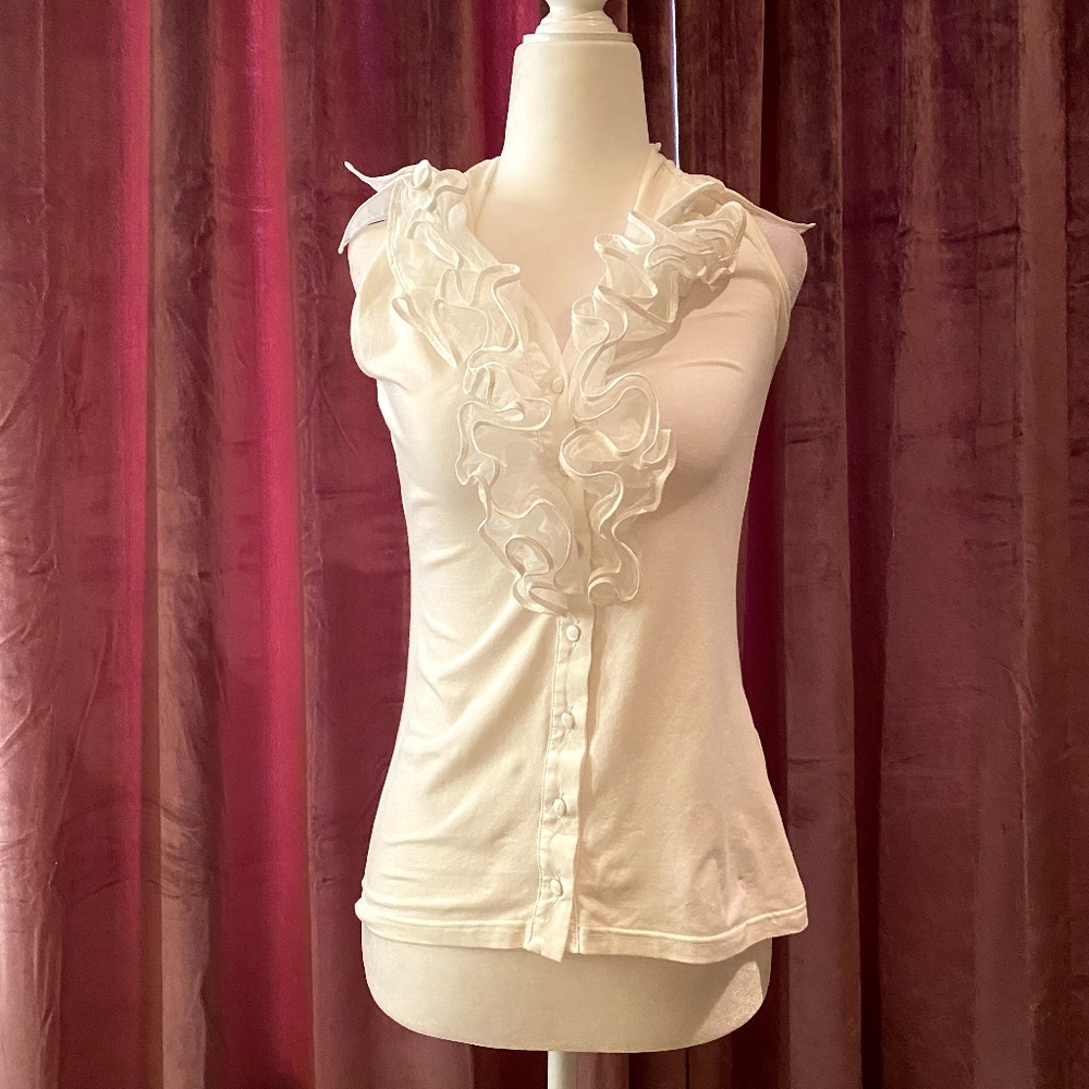 Anne Fontaine white button down blouse